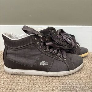 Lacoste High-Top Sneakers in Dark Purple Gray - size 7​